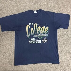 Vintage Navy Blue College Days T-Shirt